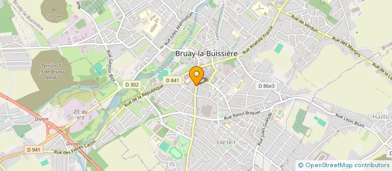 localisation de l'entreprise MADAME ANNE-SOPHIE BAULT à BRUAY-LA-BUISSIERE
