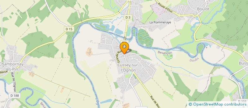 localisation de l'entreprise MADAME ANNE-SOPHIE BELIARD  CUSSEY-SUR-L'OGNON