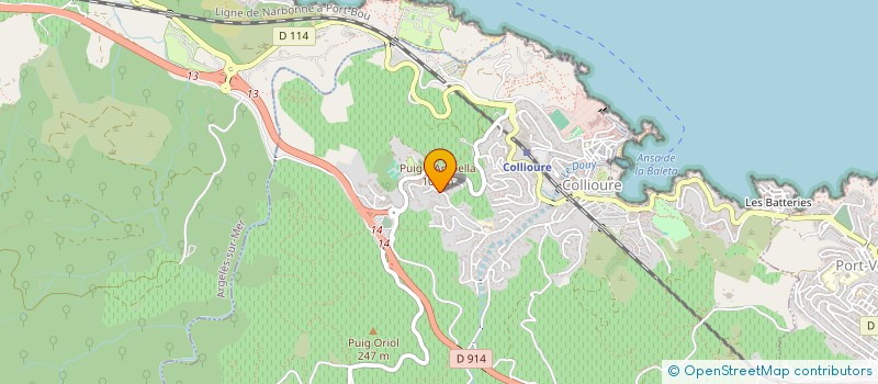 localisation de l'entreprise MADAME ANNE-SOPHIE BERNADI  COLLIOURE