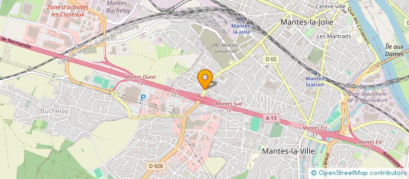 localisation de l'entreprise MADAME ANNE SOPHIE BERNARD  MANTES-LA-VILLE