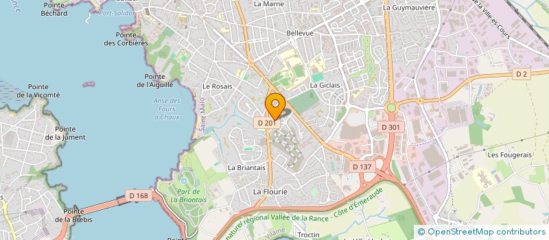 localisation de l'entreprise MADAME ANNE-SOPHIE BILLAUD à SAINT-MALO