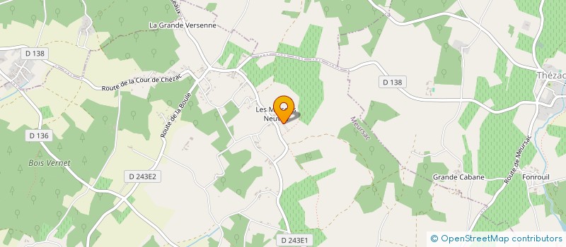 localisation de l'entreprise MADAME ANNE-SOPHIE BLAIN  MEURSAC