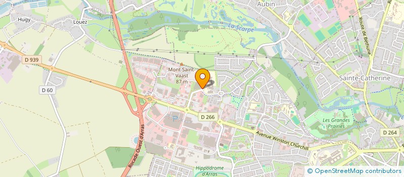 localisation de l'entreprise MADAME ANNE SOPHIE BLANC  ARRAS