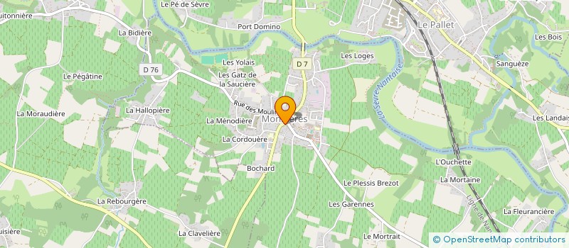 localisation de l'entreprise MADAME ANNE SOPHIE BOISSEAU à MONNIERES
