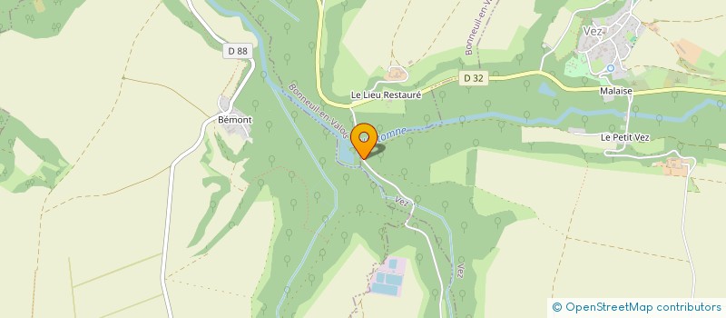 localisation de l'entreprise MADAME ANNE SOPHIE BOMBARD  VAUMOISE