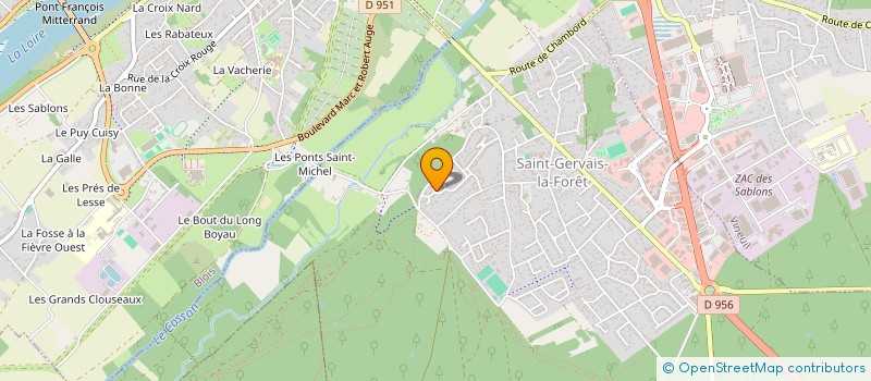 localisation de l'entreprise MADAME ANNE-SOPHIE BONHOMME  SAINT-GERVAIS-LA-FORET