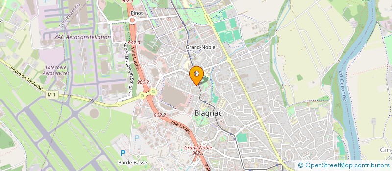 localisation de l'entreprise MADAME ANNE SOPHIE BORDIER  BLAGNAC