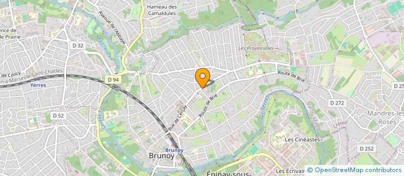 localisation de l'entreprise MADAME ANNE SOPHIE BOSSY  BRUNOY