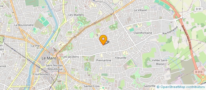 localisation de l'entreprise MADAME ANNE-SOPHIE BOURGEOIS  LE MANS
