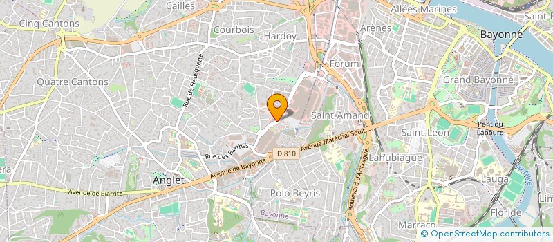 localisation de l'entreprise MADAME ANNE-SOPHIE BOUYER  ANGLET