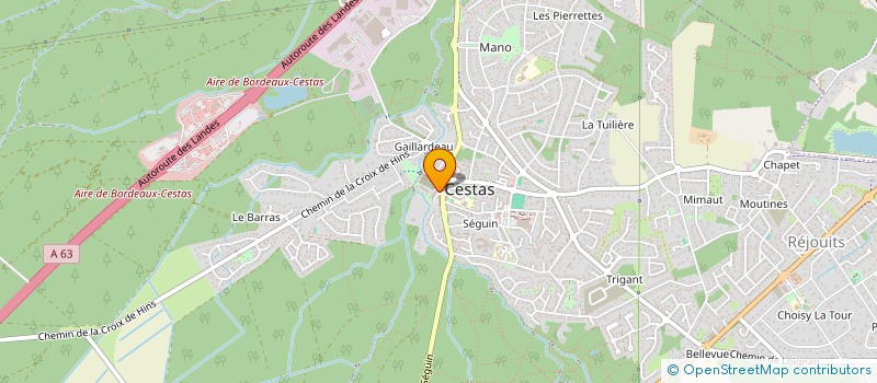 localisation de l'entreprise MADAME ANNE-SOPHIE BROSSARD  CESTAS