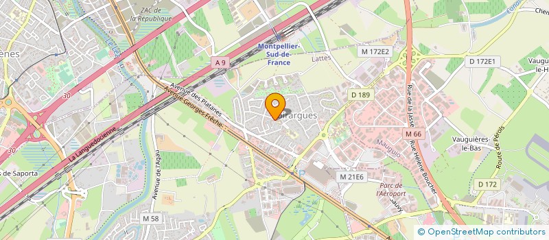 localisation de l'entreprise MADAME ANNE-SOPHIE BRUN à LATTES