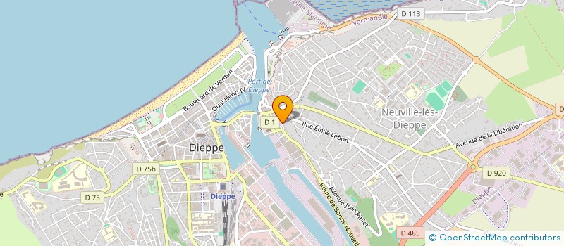 localisation de l'entreprise MADAME ANNE SOPHIE CANHAN  DIEPPE