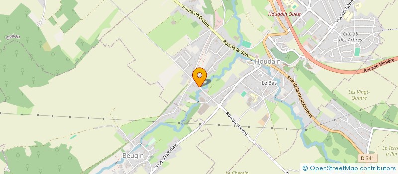 localisation de l'entreprise MADAME ANNE SOPHIE CAPRON  HOUDAIN