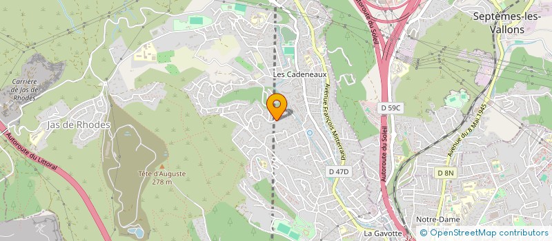 localisation de l'entreprise MADAME ANNE-SOPHIE CARASCO à LES PENNES-MIRABEAU