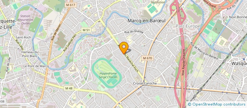 localisation de l'entreprise MADAME ANNE SOPHIE CARETTE à MARCQ-EN-BARŒUL