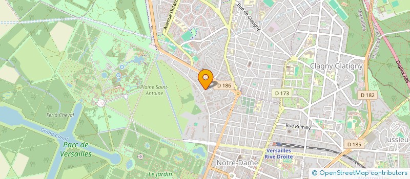 localisation de l'entreprise MADAME ANNE SOPHIE CARLIER  VERSAILLES