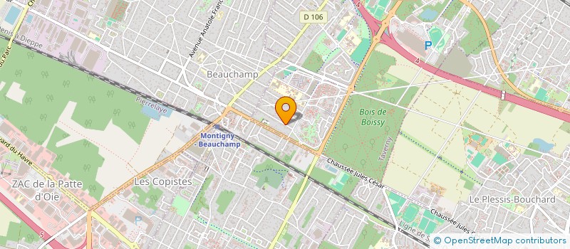 localisation de l'entreprise MADAME ANNE-SOPHIE CARTIER  TAVERNY