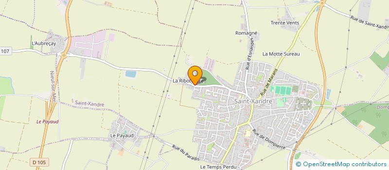 localisation de l'entreprise MADAME ANNE SOPHIE CASADEI  SAINT-XANDRE