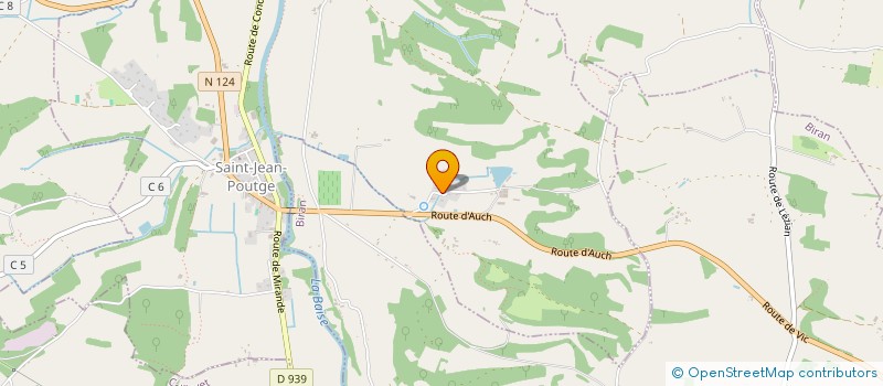 localisation de l'entreprise MADAME ANNE-SOPHIE CERVEAU  SAINT-JEAN-POUTGE