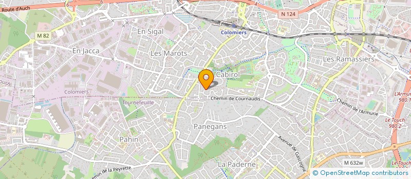 localisation de l'entreprise MADAME ANNE-SOPHIE CHENE à COLOMIERS
