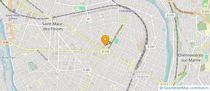 localisation de l'entreprise MADAME ANNE SOPHIE CLEMENT  SAINT-MAUR-DES-FOSSES