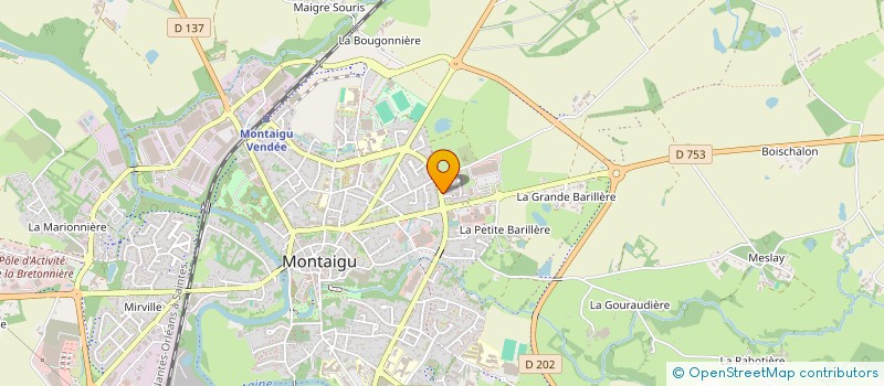 localisation de l'entreprise MADAME ANNE-SOPHIE CLENET à MONTAIGU-VENDEE