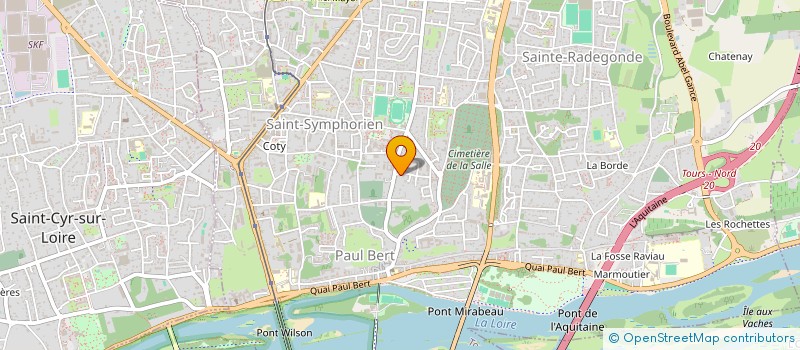 localisation de l'entreprise MADAME ANNE-SOPHIE COIFFET  TOURS