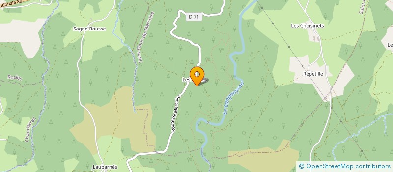 localisation de l'entreprise MADAME ANNE-SOPHIE CORDIER  SAINT-FLOUR-DE-MERCOIRE