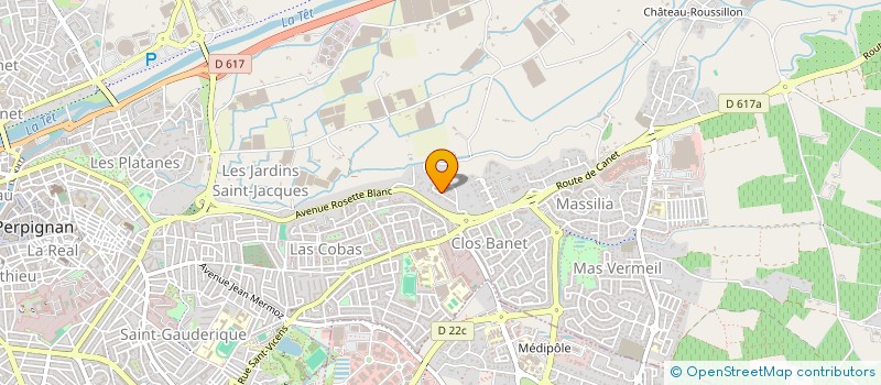 localisation de l'entreprise MADAME ANNE-SOPHIE COURTY  PERPIGNAN