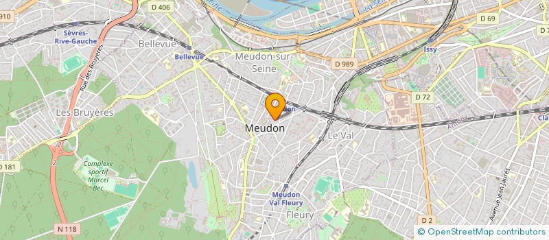 localisation de l'entreprise MADAME ANNE-SOPHIE DAMITIO  MEUDON