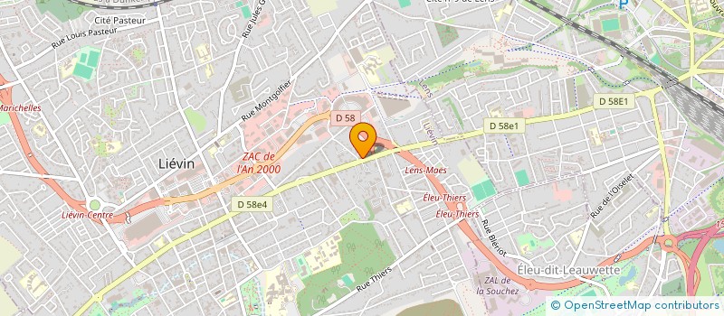 localisation de l'entreprise MADAME ANNE-SOPHIE DAUCHEZ  LIEVIN