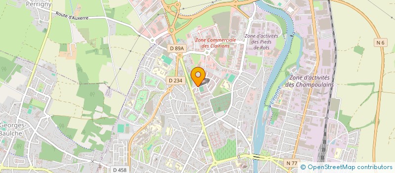 localisation de l'entreprise MADAME ANNE-SOPHIE DE MARTIN DE VIVIES  AUXERRE