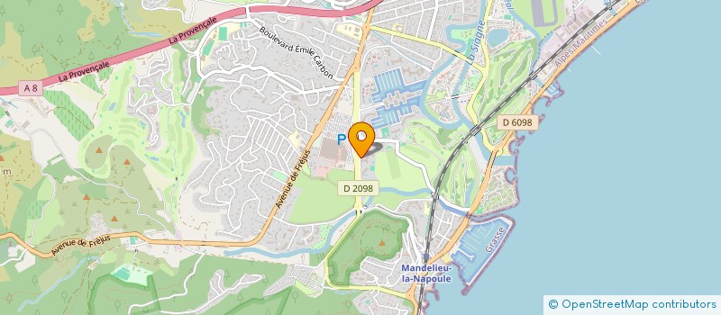 localisation de l'entreprise MADAME ANNE-SOPHIE DEBREU  MANDELIEU-LA-NAPOULE