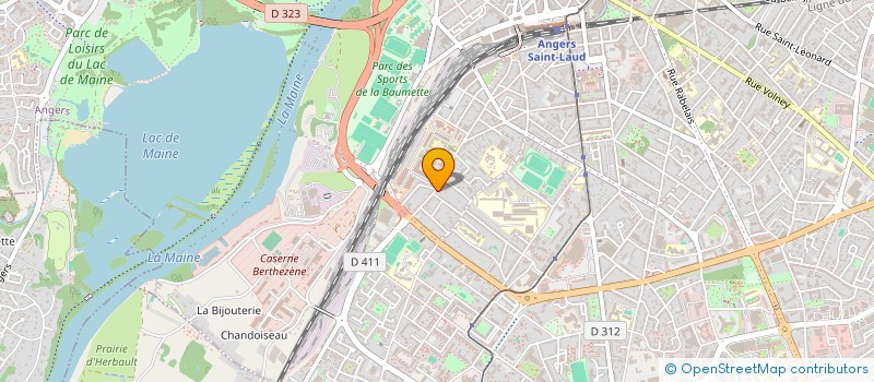 localisation de l'entreprise MADAME ANNE-SOPHIE DEGUINES  ANGERS