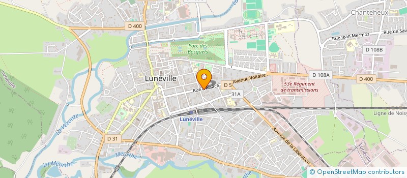 localisation de l'entreprise MADAME ANNE-SOPHIE DELARUE  LUNEVILLE