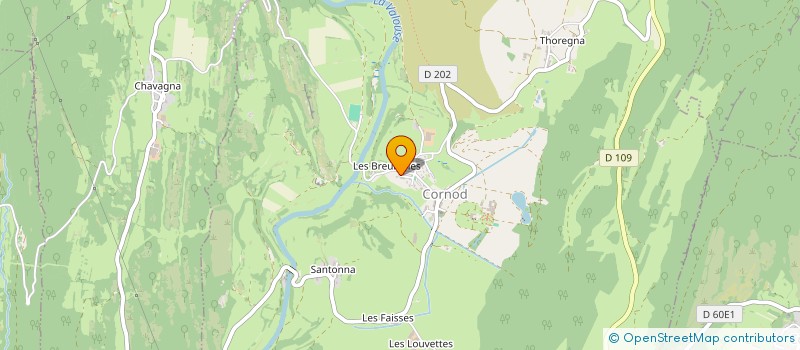 localisation de l'entreprise MADAME ANNE SOPHIE DELEDICQ  CORNOD