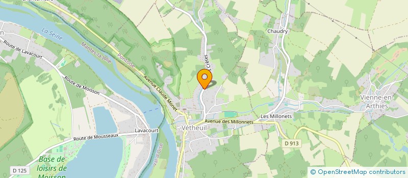 localisation de l'entreprise MADAME ANNE SOPHIE DELIGNY  VETHEUIL