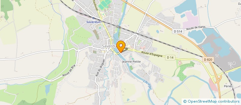localisation de l'entreprise MADAME ANNE-SOPHIE DELRIEU à SAVERDUN