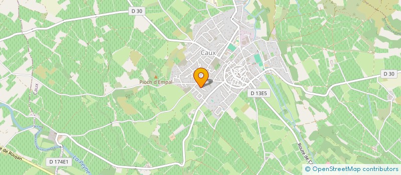 localisation de l'entreprise MADAME ANNE SOPHIE DEPOND  CAUX