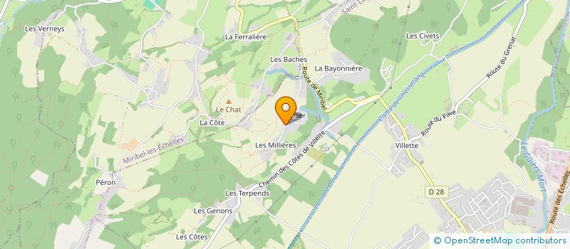 localisation de l'entreprise MADAME ANNE-SOPHIE DESCOTES  SAINT-LAURENT-DU-PONT