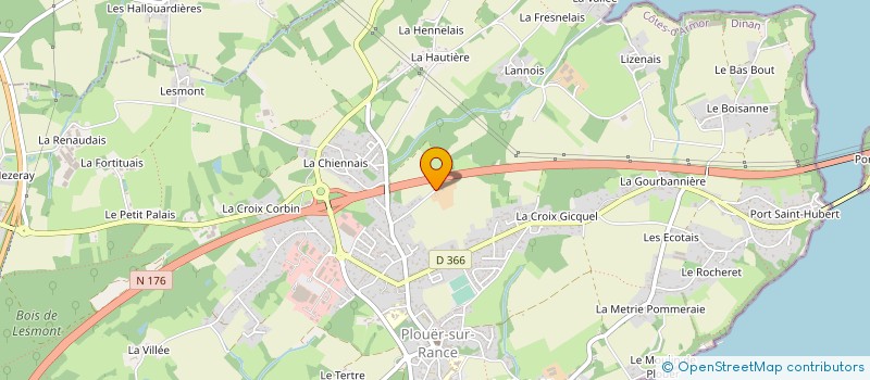 localisation de l'entreprise MADAME ANNE-SOPHIE DESQUESSES  LANGROLAY-SUR-RANCE