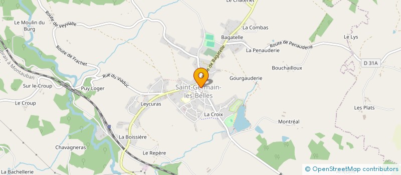 localisation de l'entreprise MADAME ANNE-SOPHIE DIER à SAINT-GERMAIN-LES-BELLES