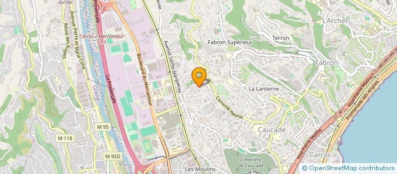 localisation de l'entreprise MADAME ANNE-SOPHIE DINVILLE à NICE