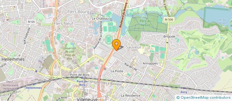 localisation de l'entreprise MADAME ANNE-SOPHIE DUSART  VILLENEUVE-D'ASCQ