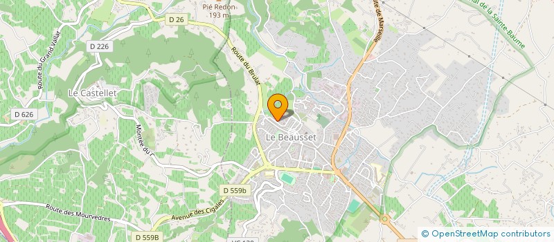 localisation de l'entreprise MADAME ANNE-SOPHIE EIDEL  LE BEAUSSET