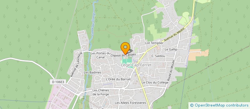 localisation de l'entreprise MADAME ANNE SOPHIE EMERY  LEGE-CAP-FERRET