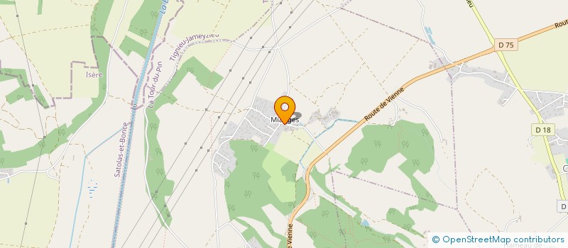 localisation de l'entreprise MADAME ANNE-SOPHIE FERREIRA  CHAMAGNIEU