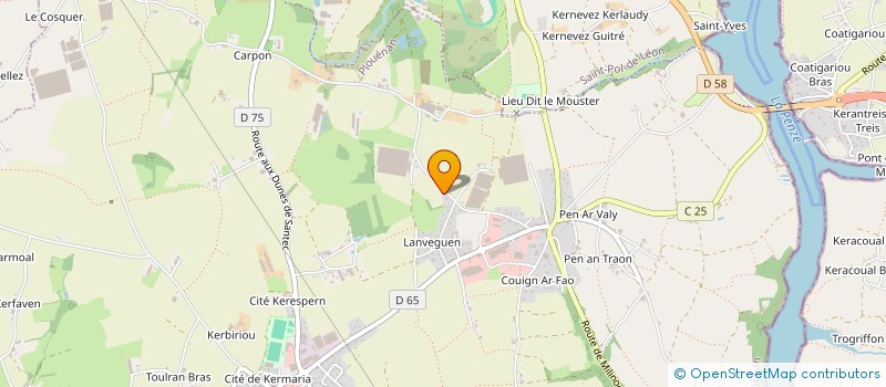 localisation de l'entreprise MADAME ANNE-SOPHIE FERRER  PLOUENAN