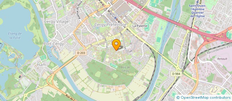 localisation de l'entreprise MADAME ANNE SOPHIE FONTANET  CERGY